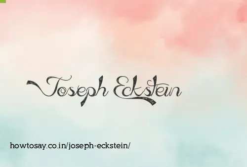 Joseph Eckstein