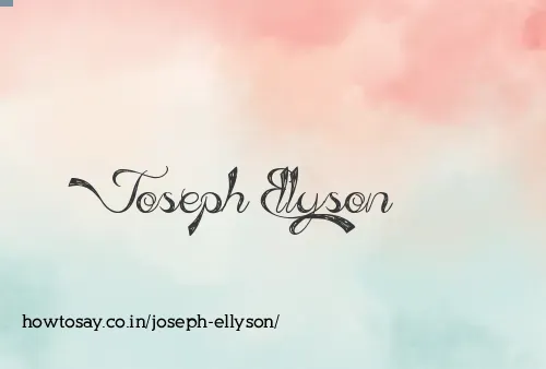 Joseph Ellyson