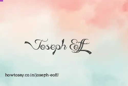 Joseph Eoff
