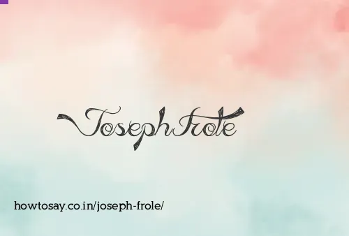 Joseph Frole