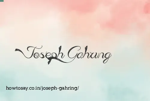 Joseph Gahring