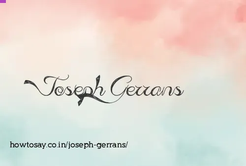 Joseph Gerrans