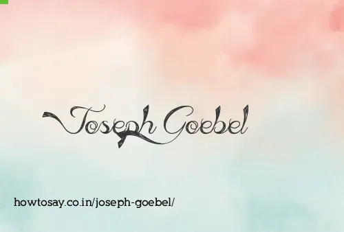 Joseph Goebel