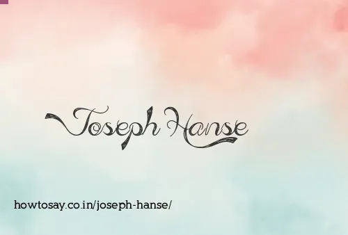 Joseph Hanse