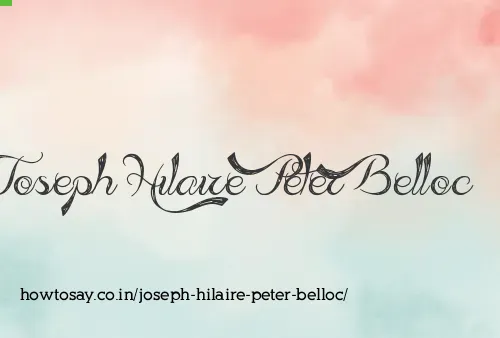 Joseph Hilaire Peter Belloc
