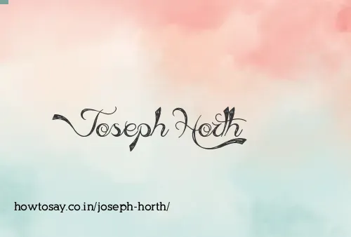 Joseph Horth
