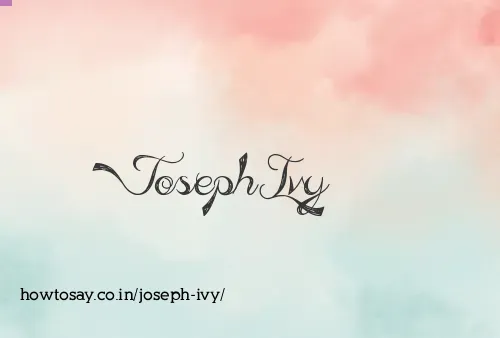 Joseph Ivy