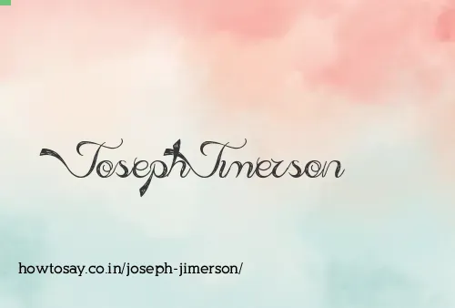 Joseph Jimerson