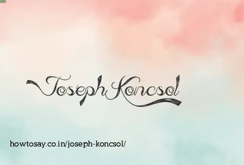 Joseph Koncsol