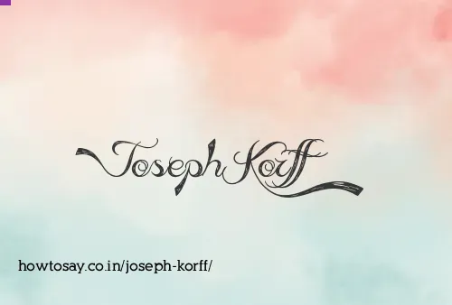 Joseph Korff