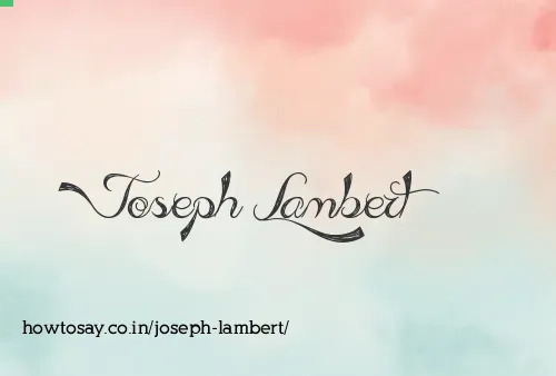 Joseph Lambert