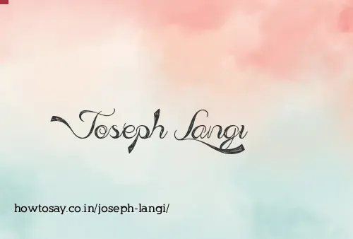 Joseph Langi