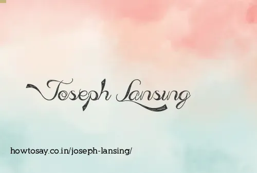 Joseph Lansing