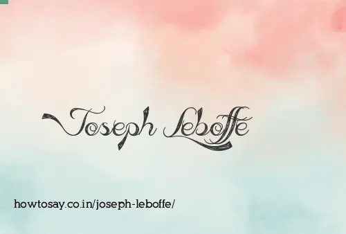Joseph Leboffe