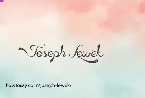 Joseph Lewek