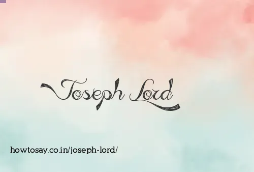 Joseph Lord