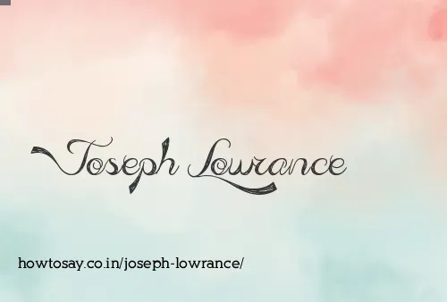 Joseph Lowrance