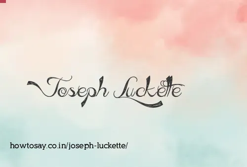 Joseph Luckette