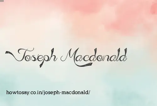 Joseph Macdonald