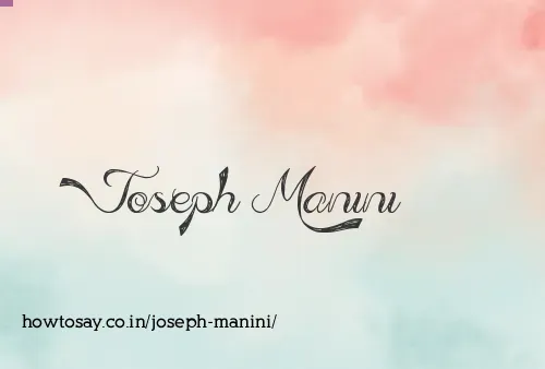 Joseph Manini