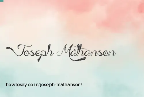 Joseph Mathanson