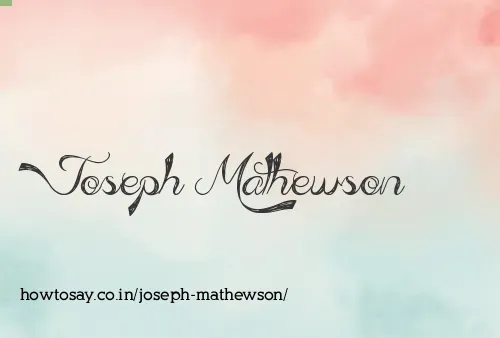 Joseph Mathewson