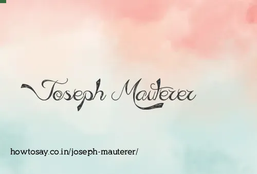 Joseph Mauterer