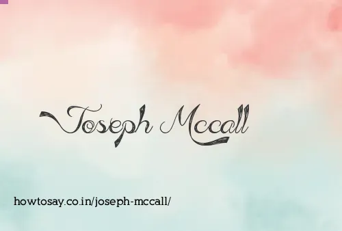 Joseph Mccall