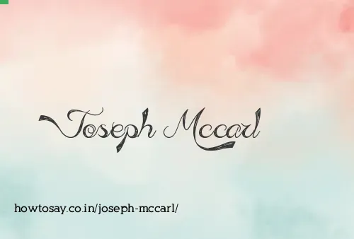 Joseph Mccarl
