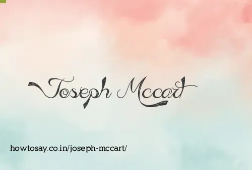 Joseph Mccart