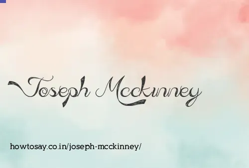 Joseph Mcckinney