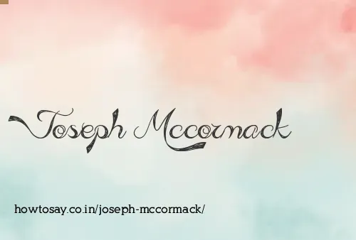 Joseph Mccormack