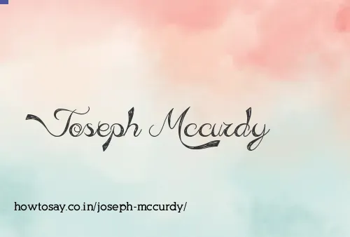 Joseph Mccurdy