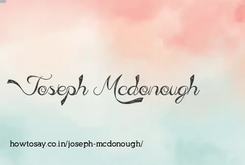 Joseph Mcdonough