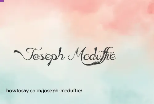 Joseph Mcduffie
