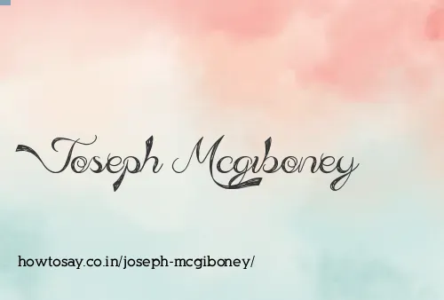 Joseph Mcgiboney