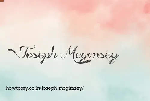 Joseph Mcgimsey