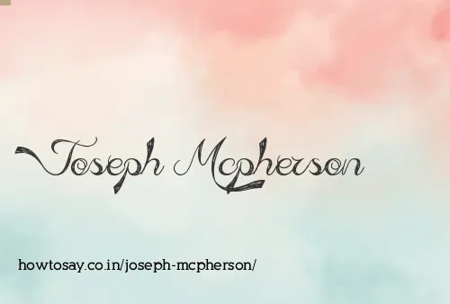 Joseph Mcpherson