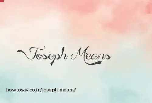 Joseph Means