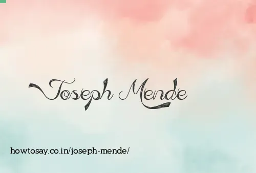 Joseph Mende