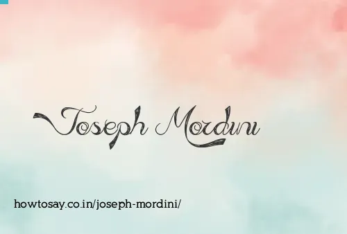 Joseph Mordini