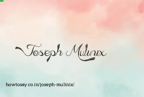 Joseph Mulinix