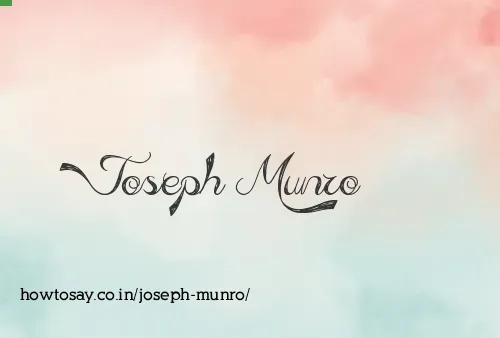 Joseph Munro