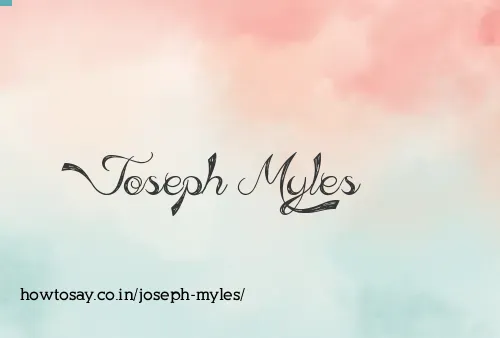 Joseph Myles