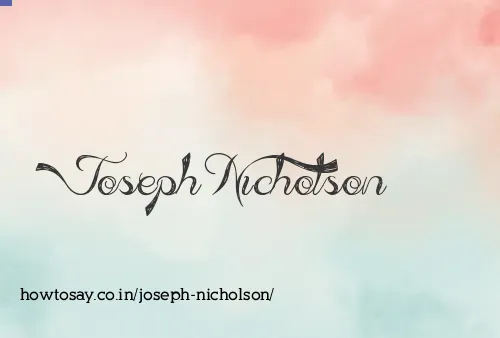 Joseph Nicholson