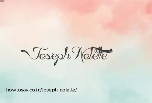 Joseph Nolette