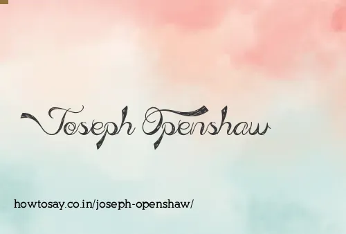 Joseph Openshaw