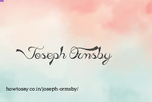 Joseph Ormsby