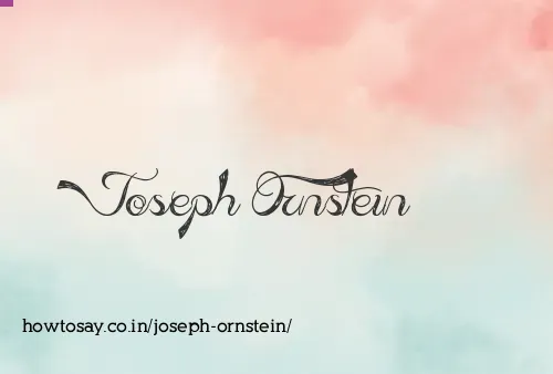 Joseph Ornstein