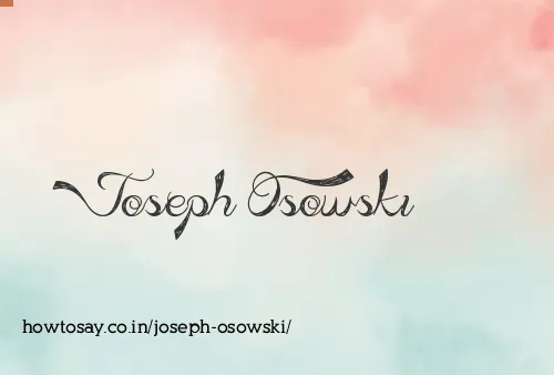 Joseph Osowski